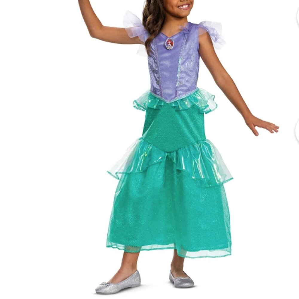 NWT- Disney Little Mermaid Live Ariel Halloween Costume Size 6/6X